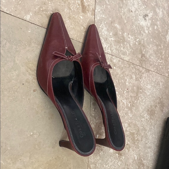 Elegant Cole Haan  Burgundy Heels - Picture 2 of 7